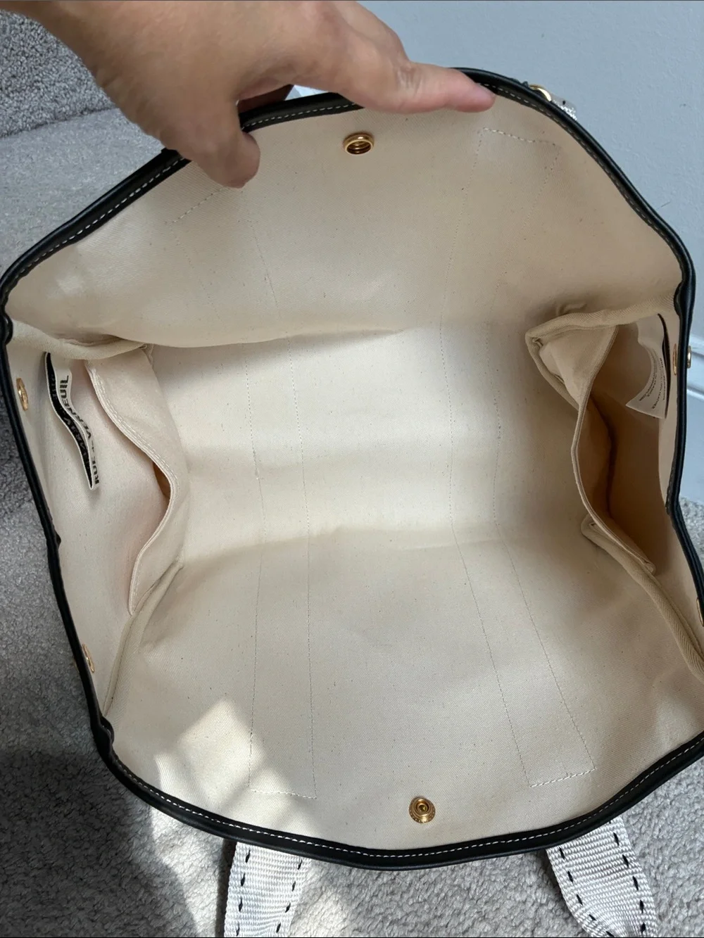 Rue De Verneuil Traversée M Sellier canvas tote bag